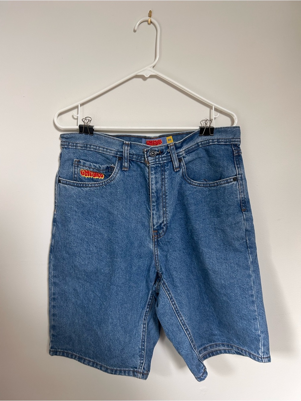 EMPYRE Blue Relaxed Fit Men's Denim Shorts